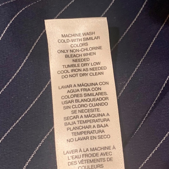 🔴REDUCED‼️💥EUC💥 Chico's Navy Striped Ankle Pants - Size 0 (US standard Size 4)✨ - Picture 15 of 15